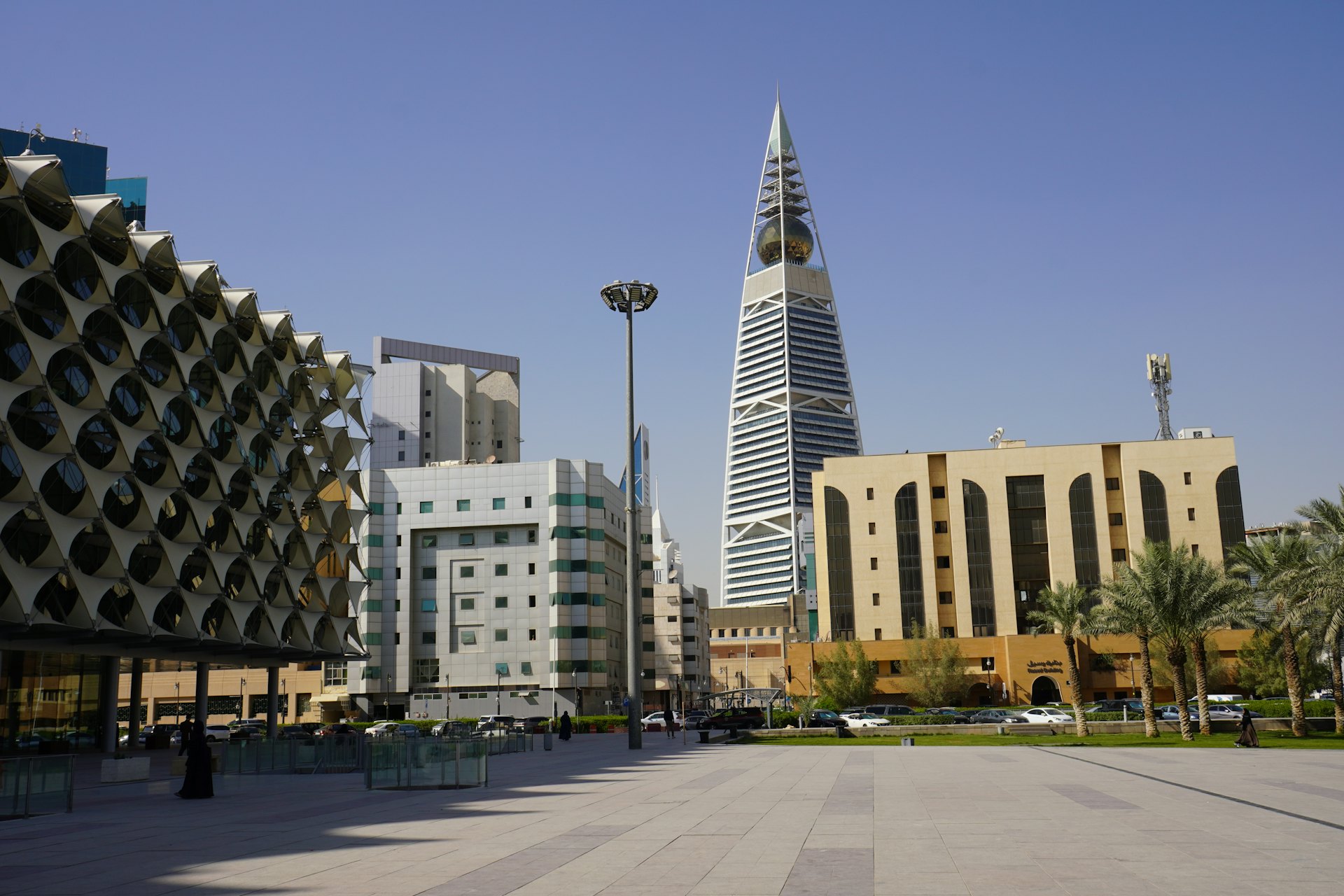Central Riyadh, with the Al Faisaliah tower on the skyline.